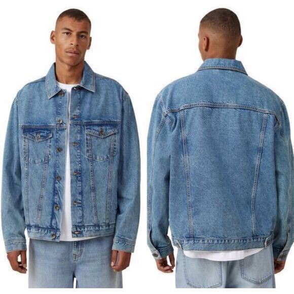 ✨Cotton On 91 Rodeo Classic Vintage Denim Trucker Sz Large Jacket✨ - Picture 10 of 10